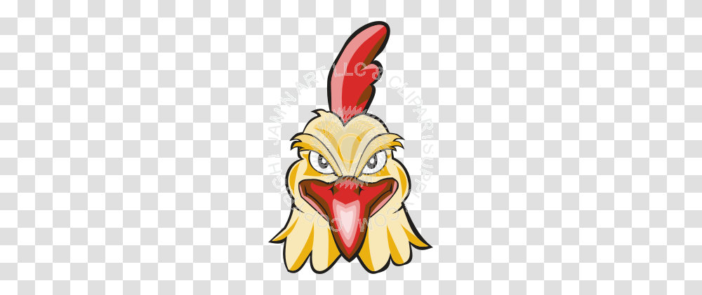 Gamecock Head Front View, Angry Birds, Animal Transparent Png