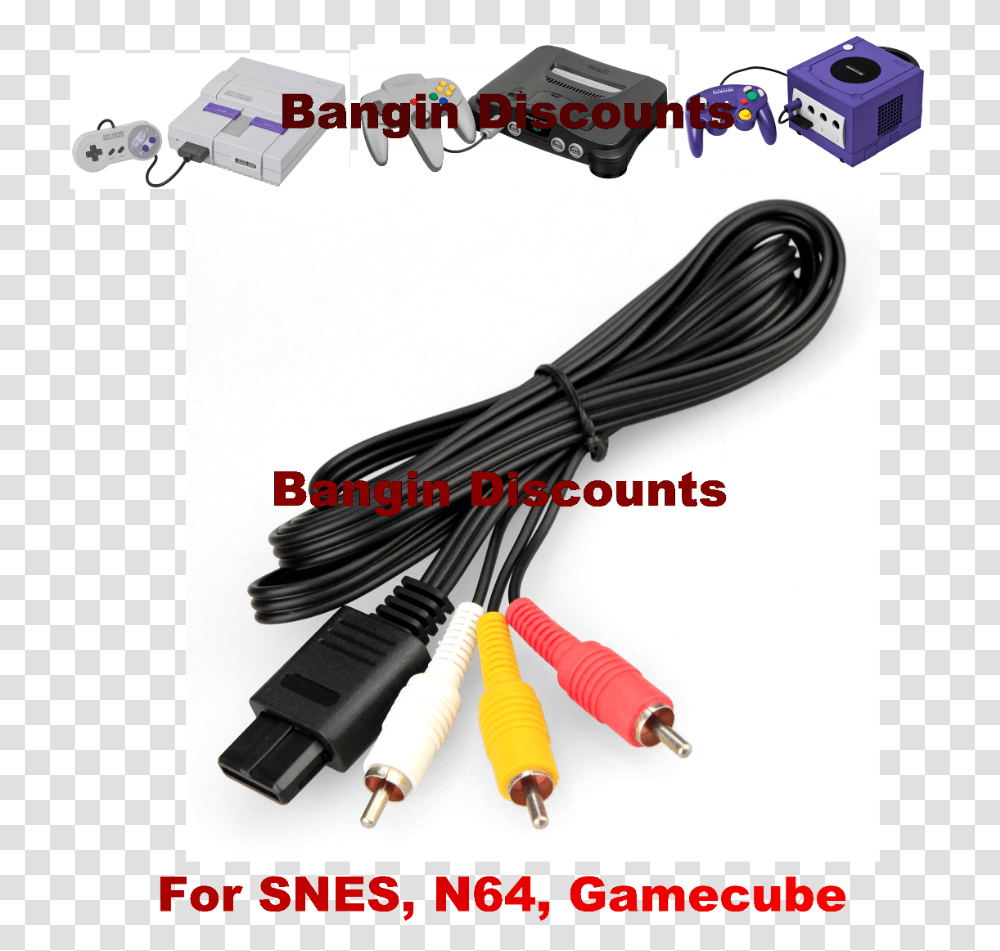 Gamecube, Adapter, Cable Transparent Png