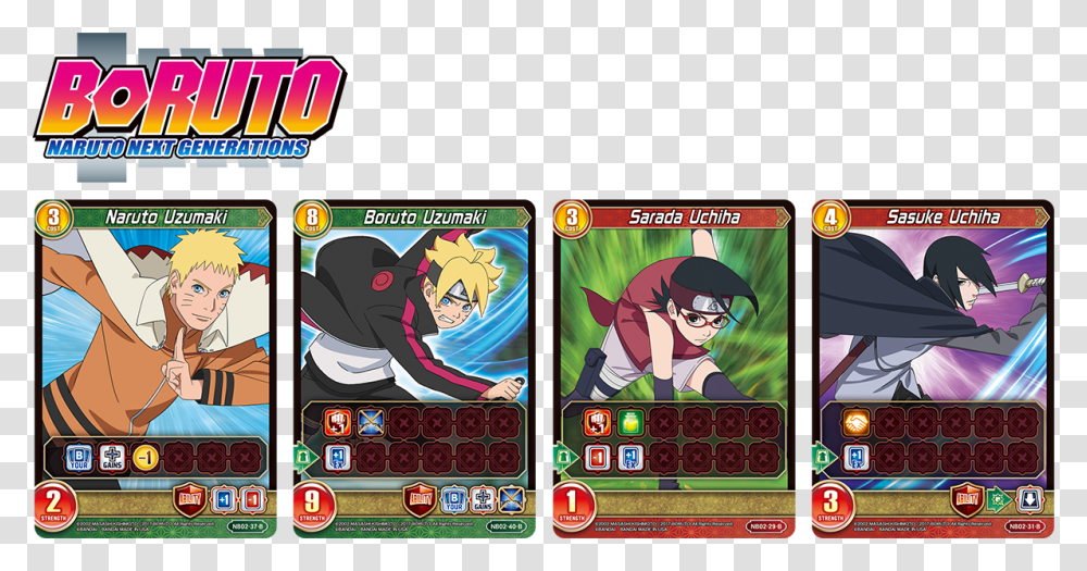 Gameplay Effects Are Icons Naruto Boruto Card Game, Person, Poster, Advertisement, Sunglasses Transparent Png