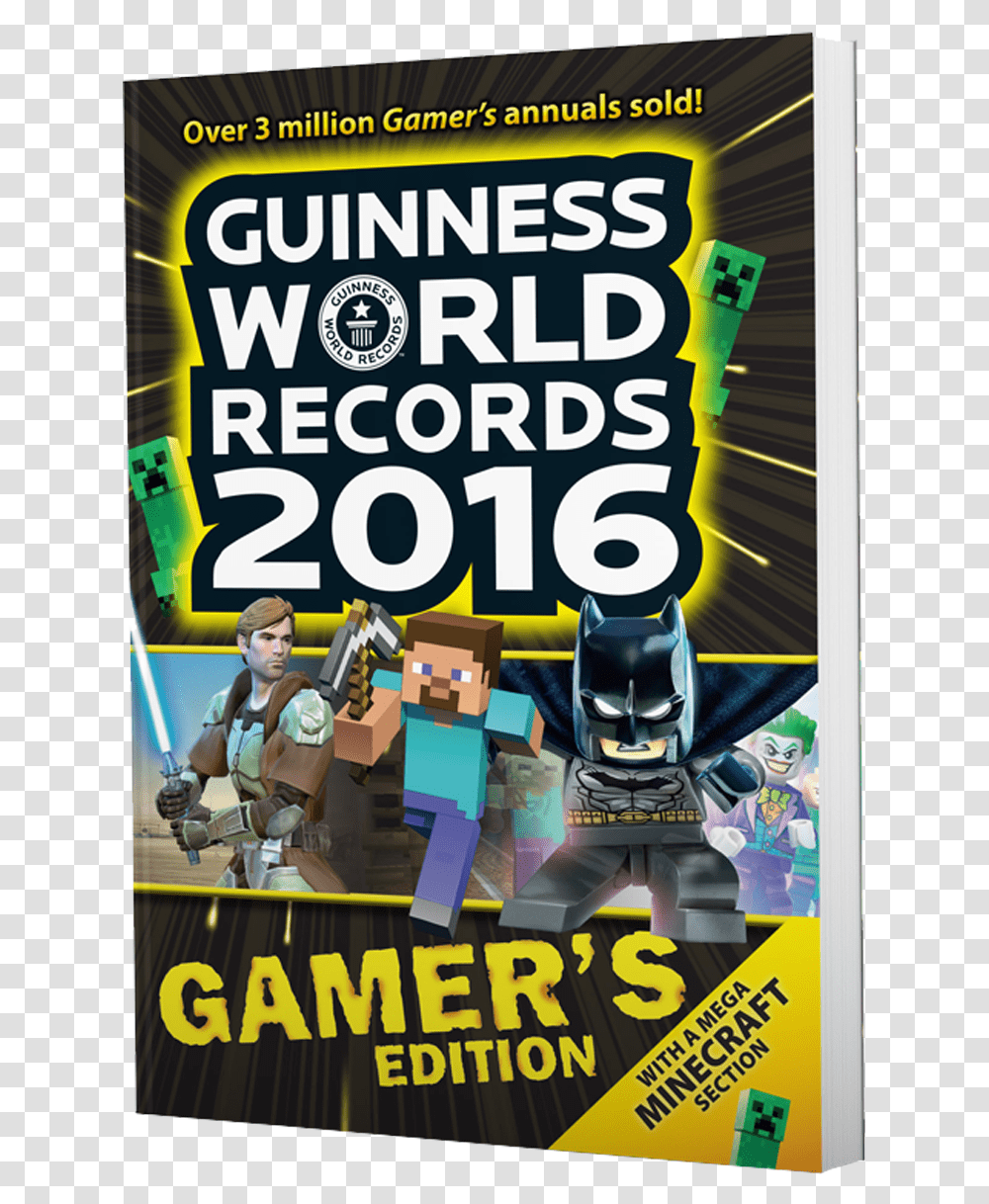Gamer Edition World Records Book, Advertisement, Poster, Person, Human Transparent Png