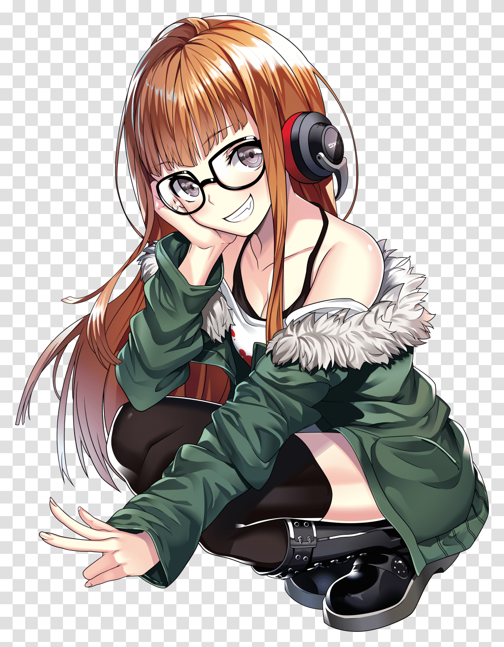 Gamer Girl Anime Character Transparent Png