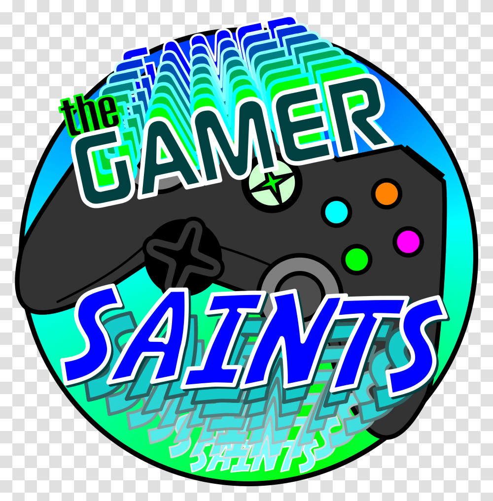 Gamer Saints Logo Bg Kris Bunda Design Clip Art, Graphics, Light, Pac Man, Neon Transparent Png
