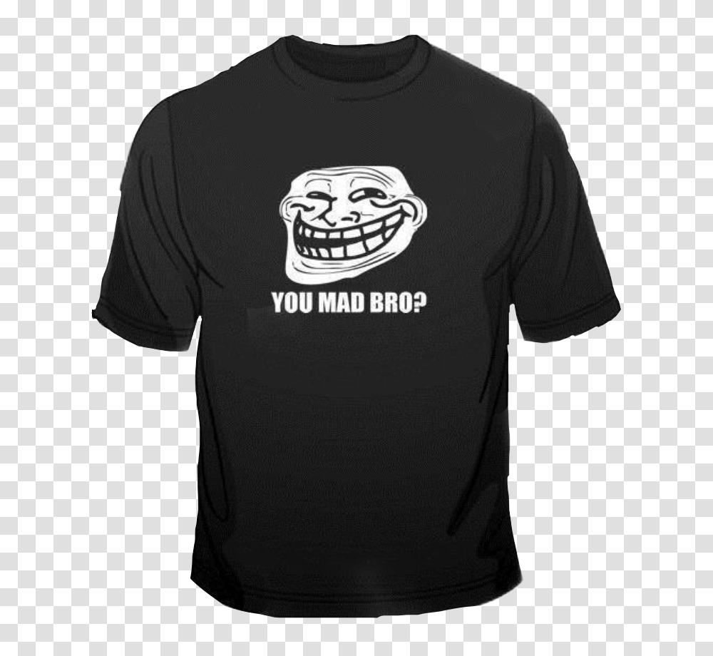 Gamer Troll Trollface Shirt Gamershirt Quote Troll Face, Apparel, T-Shirt, Sleeve Transparent Png