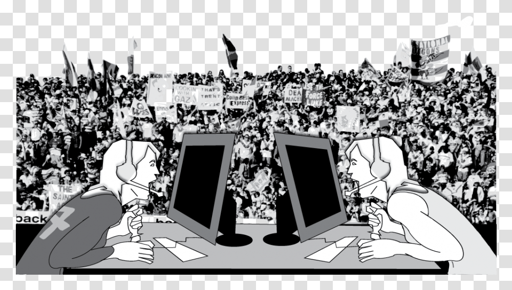 Gamers Crowd, Drawing, Tree Transparent Png