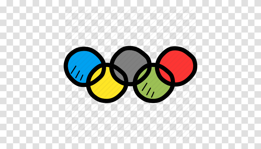 Games Logo Olympic Olympics Rings Sports Summer Icon, Glasses, Light Transparent Png
