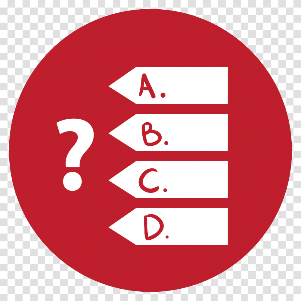 Games Quiz Red Icon, Label, Number Transparent Png