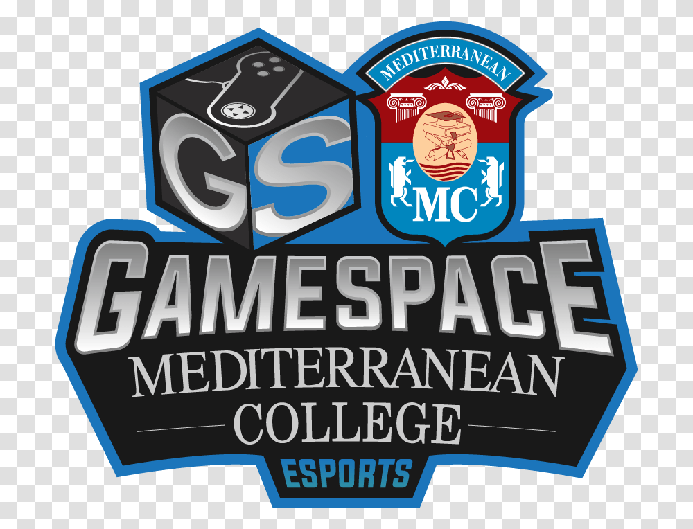 Gamespace Mediterranean College Esportslogo Square Mediterranean College, Label, Advertisement, Poster Transparent Png