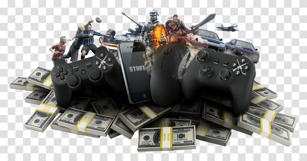 Gaming And Money Video Games And Money, Person, Human, Helmet Transparent Png