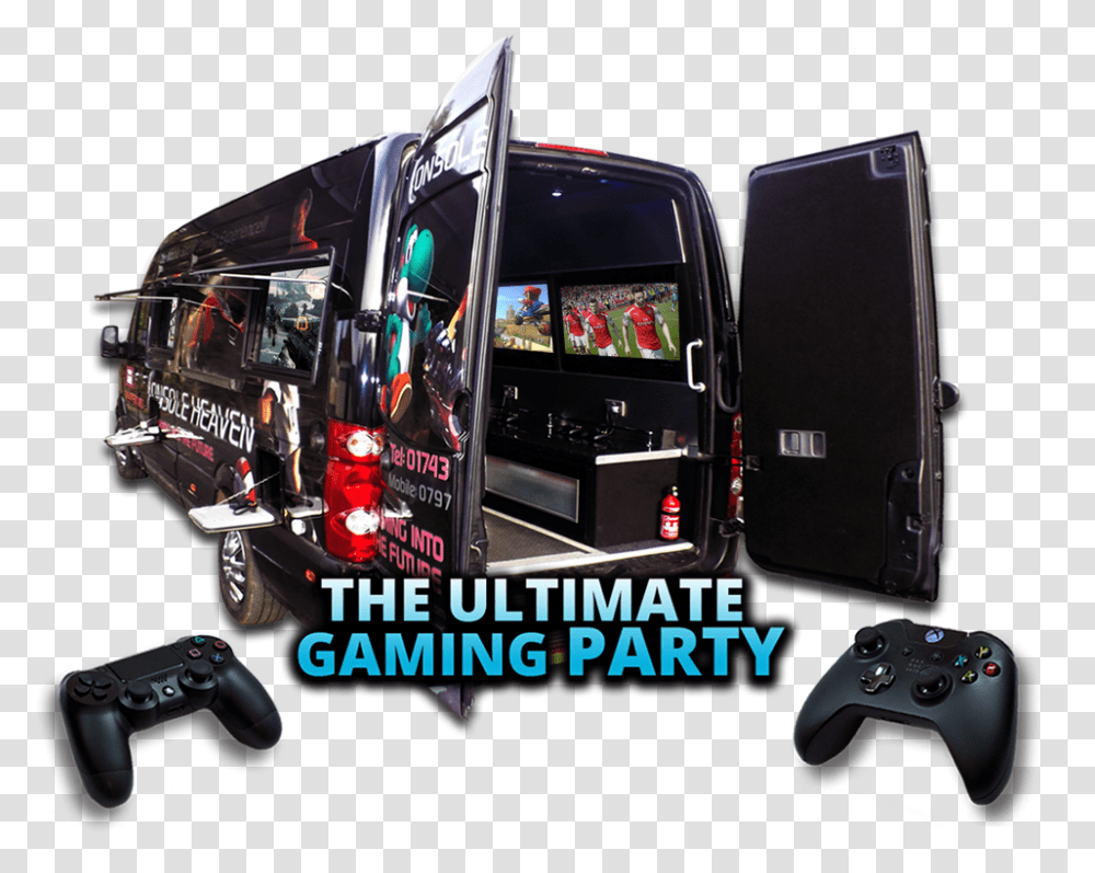 Gaming Bus Birmingham Uk, Arcade Game Machine, Vehicle, Transportation, Fire Truck Transparent Png