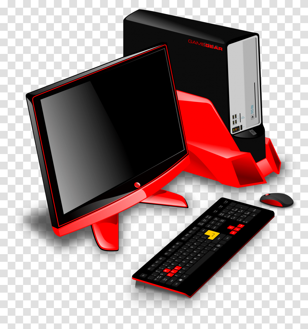 Gaming Computer, Electronics, Monitor, Screen, Display Transparent Png
