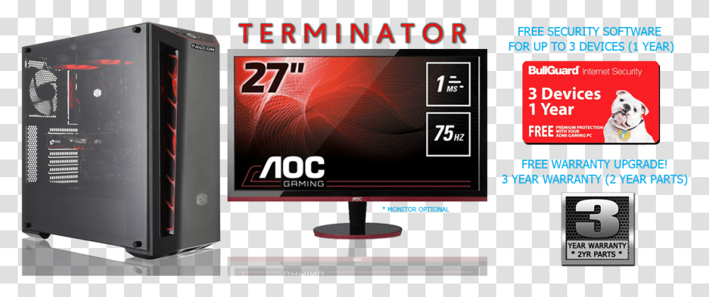 Gaming Computer, Monitor, Screen, Electronics Transparent Png