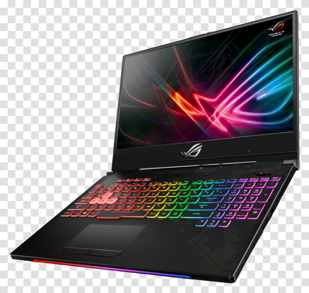 Gaming Laptop Asus Rog Strix Hero, Pc, Computer, Electronics, Computer Keyboard Transparent Png