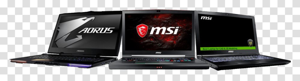 Gaming Laptops From Aorus And Msi Msi, Pc, Computer, Electronics, Computer Keyboard Transparent Png