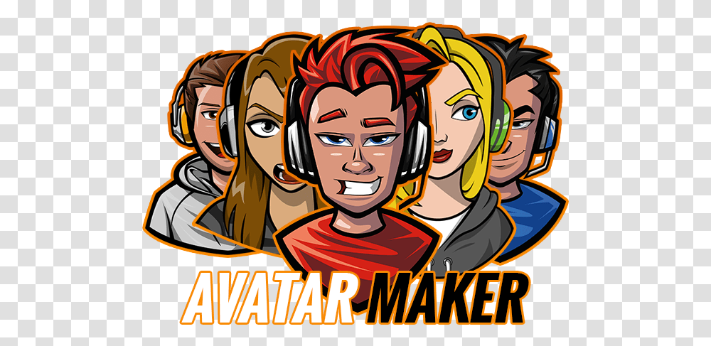 Gaming Logo Maker Girl Avatar Gaming Logo, Person, Art, Poster, Advertisement Transparent Png