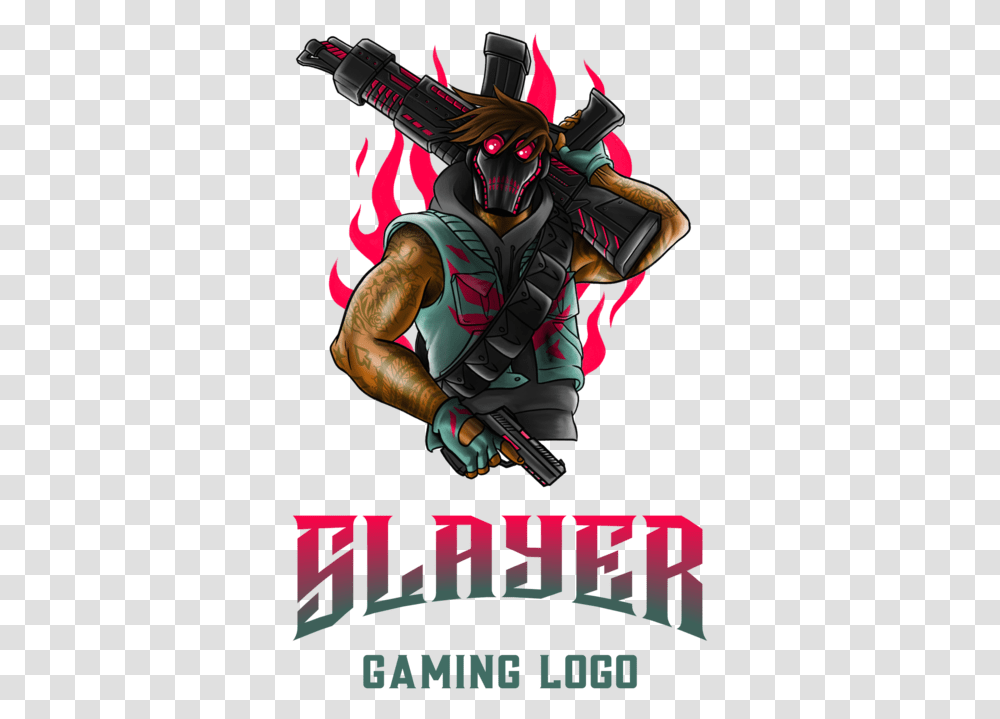 Gaming Logo Templates Fictional Character, Ninja, Person, Hand, Weapon Transparent Png