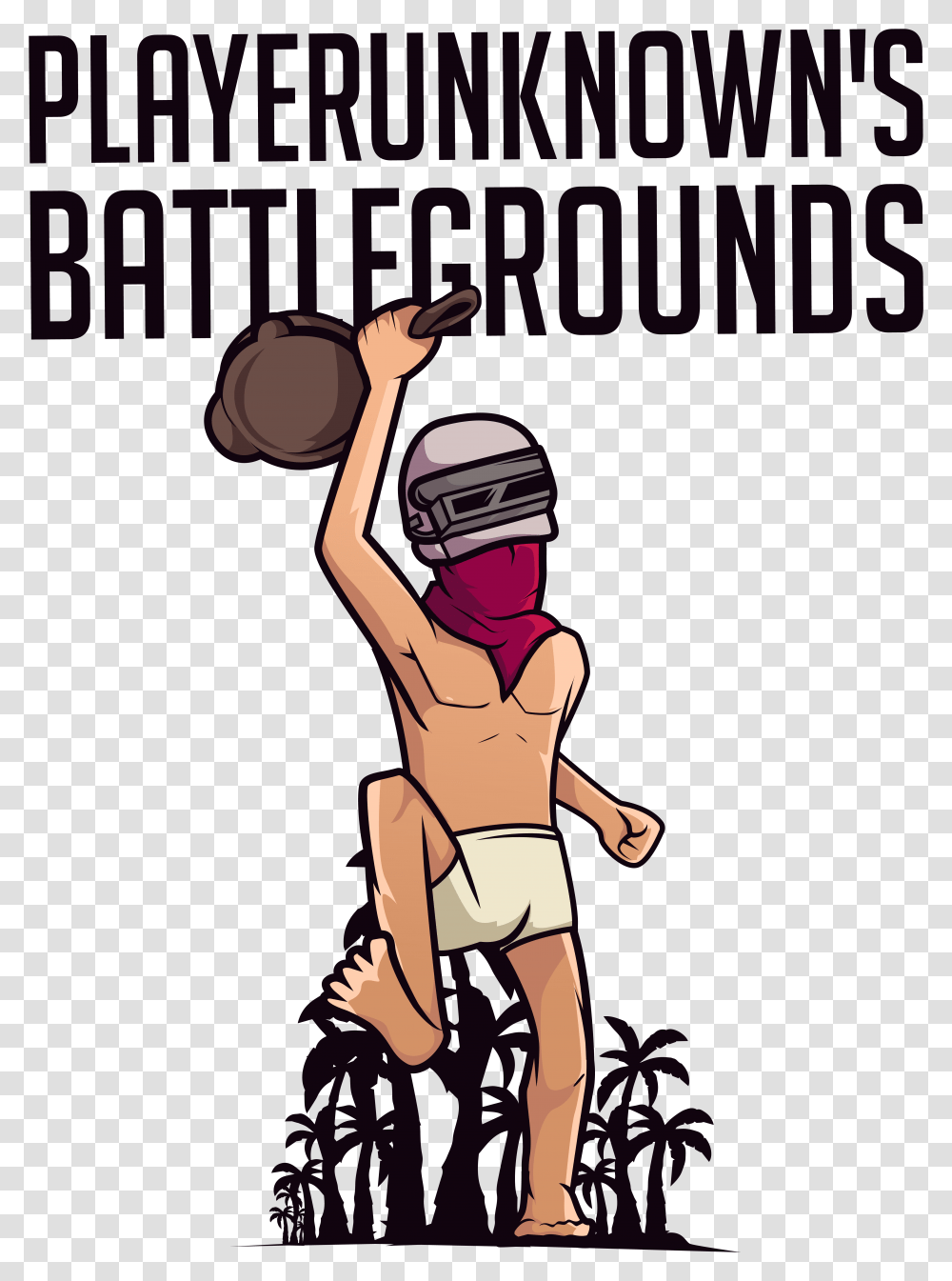 Gaming Pubg Playerunknowns Battlegrounds Tshirt Cartoon Do Battlegrounds, Person, Helmet, People Transparent Png