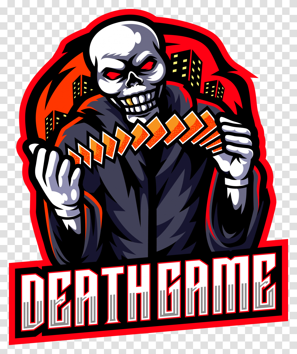 Gaming Skull Logo, Poster, Advertisement, Hand Transparent Png