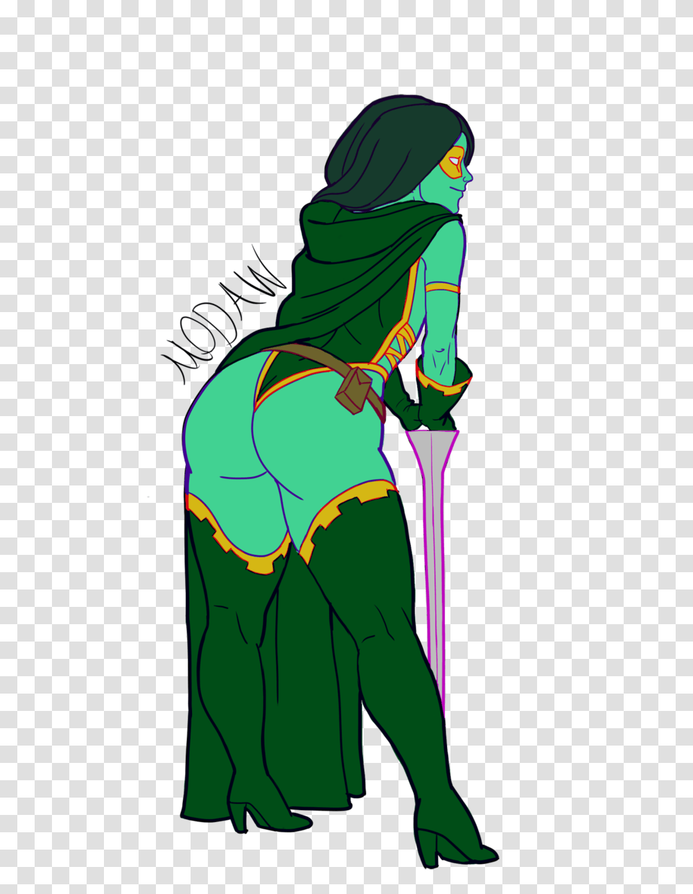 Gamora, Costume, Person, Elf Transparent Png