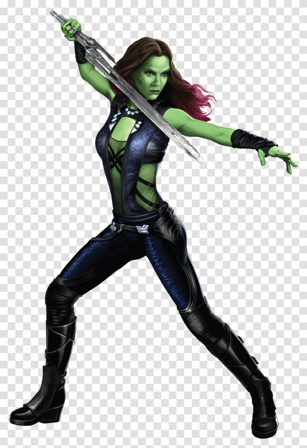 Gamora Guardians Of The Galaxy, Costume, Person, Human, Ninja Transparent Png