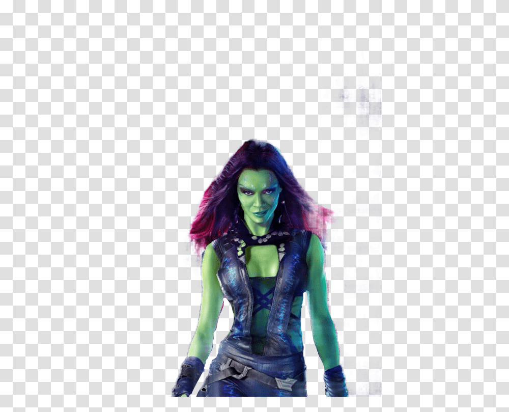 Gamora Guardians Of The Galaxy Download Zoe Saldana Infinity War Gamora, Costume, Person Transparent Png