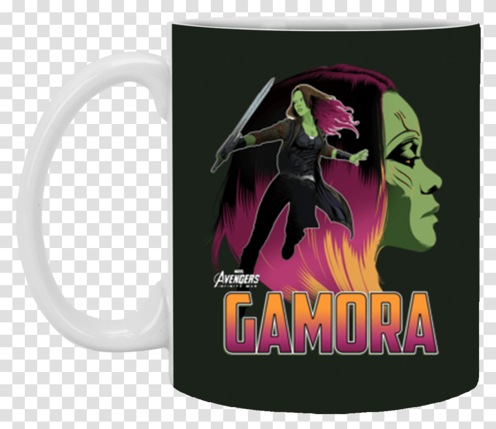 Gamora Infinity War T Shirt, Coffee Cup, Person, Human, Poster Transparent Png