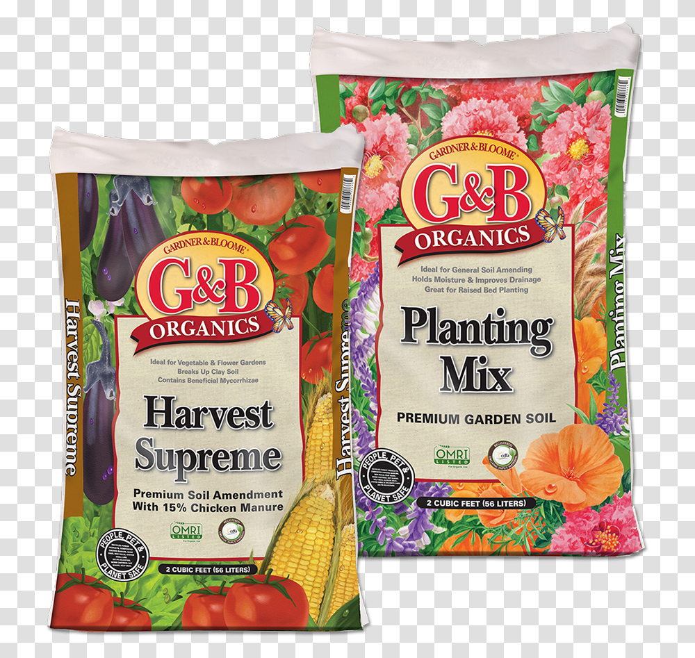 Gampb Planting Mix And Gampb Harvest Supreme Gampb Harvest Supreme, Food, Snack, Dish, Meal Transparent Png
