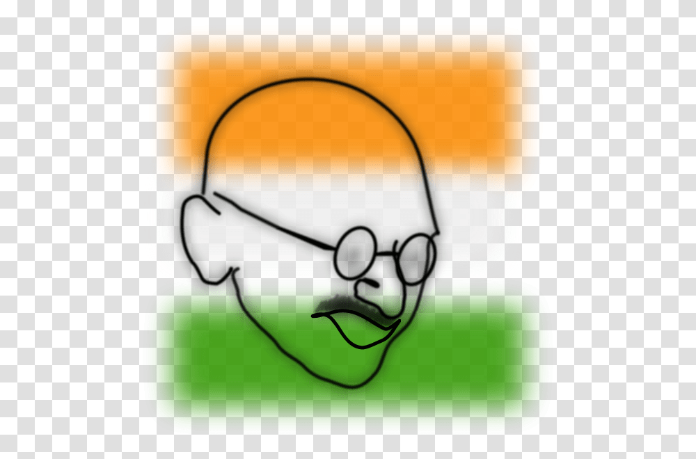 Gandhi Vector Image Mahatma Gandhi Sketches Outline, Helmet, Apparel Transparent Png