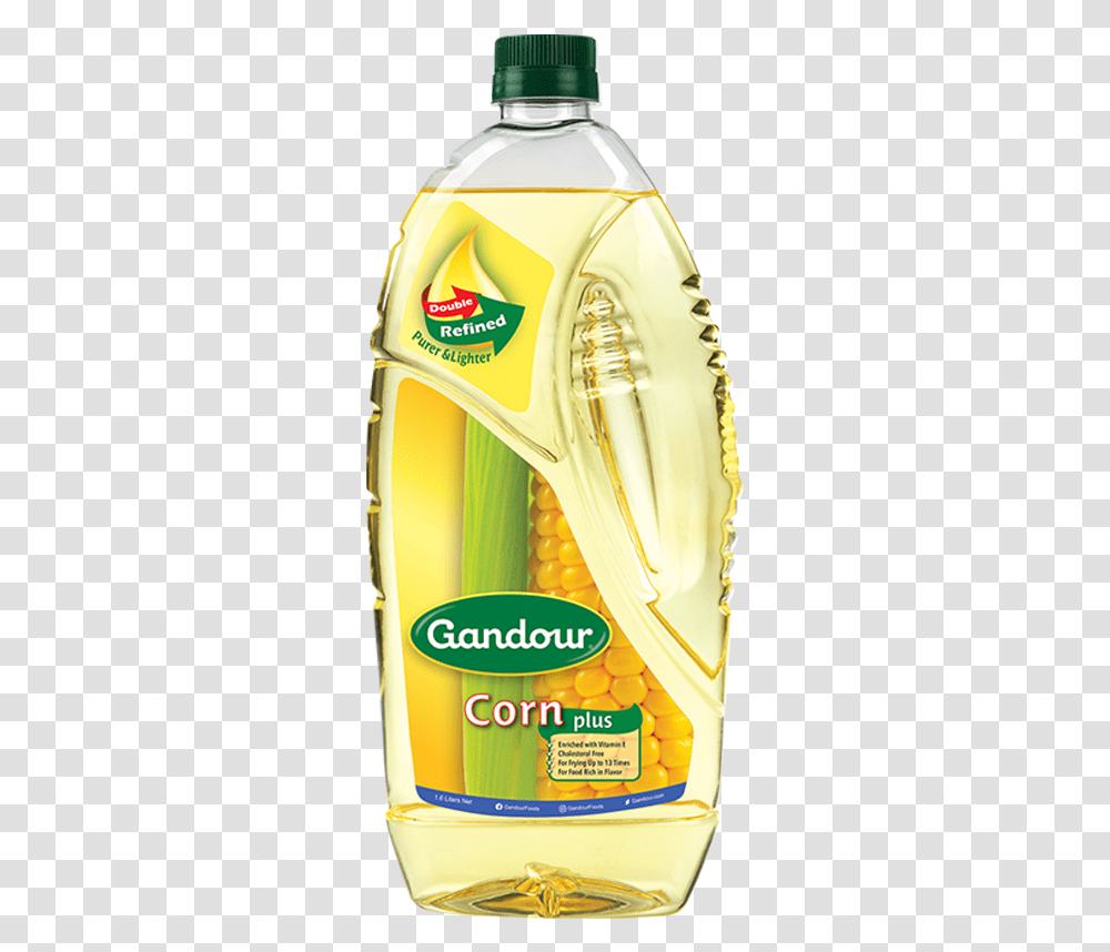 Gandour Corn Plus Oil Cholesterol Free 1.6 L, Plant, Food, Vegetable, Bottle Transparent Png