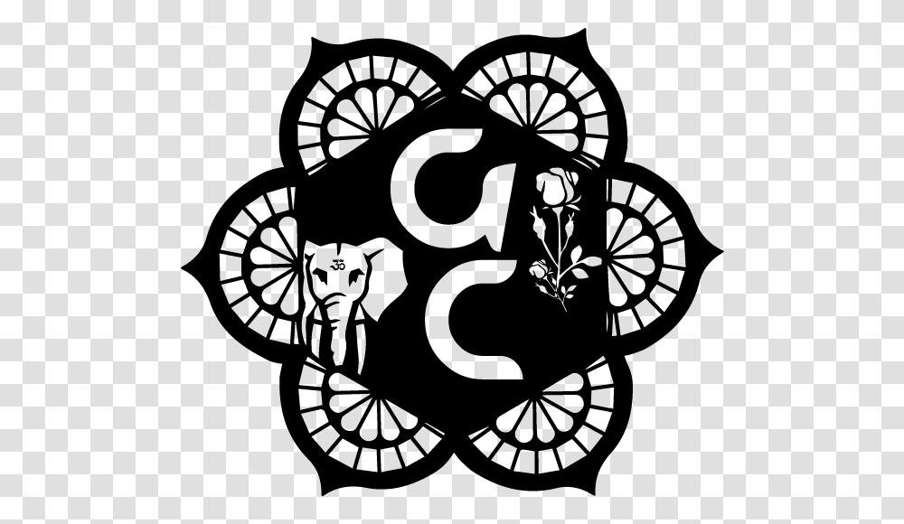 Ganesh Cartel Logo Small Black0 Mandala Vector, Gray, World Of Warcraft Transparent Png