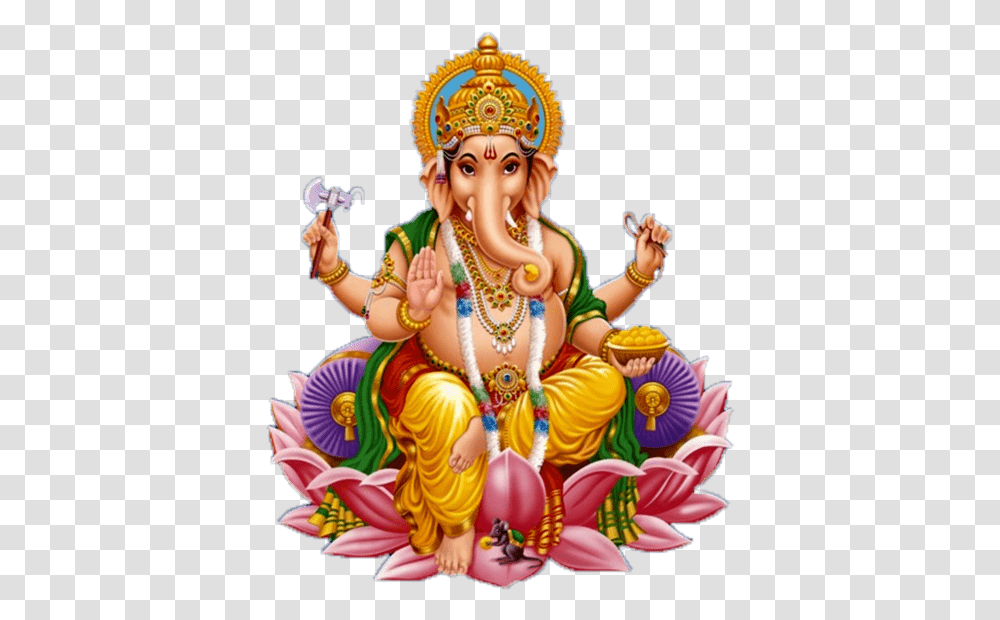 Ganesh Images With White Background, Person, Human, Crowd, Carnival Transparent Png