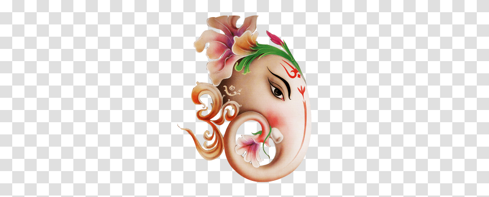 Ganesh Ji, Floral Design, Pattern Transparent Png