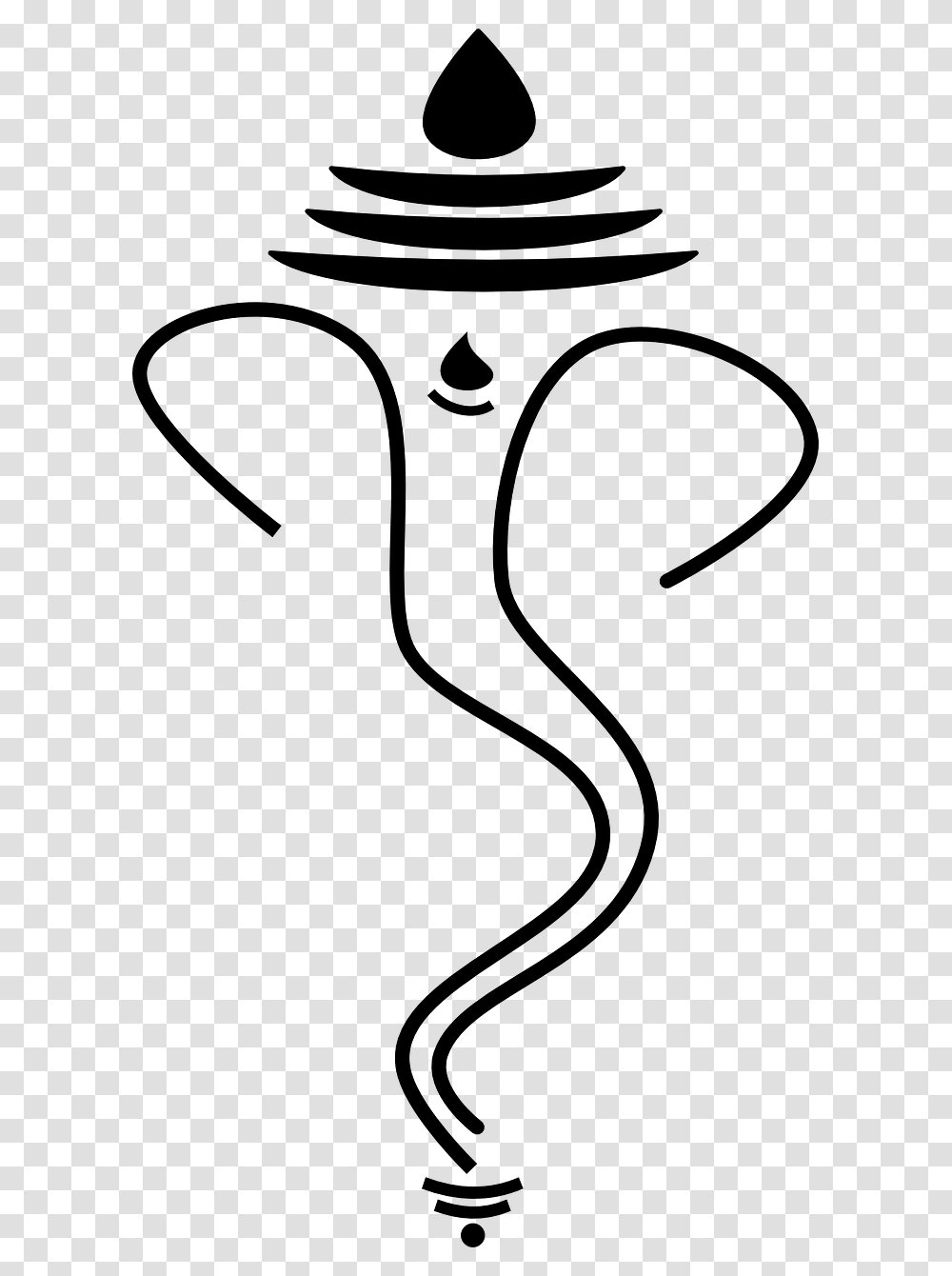 Ganesh Ji Line Art, Gray, World Of Warcraft Transparent Png