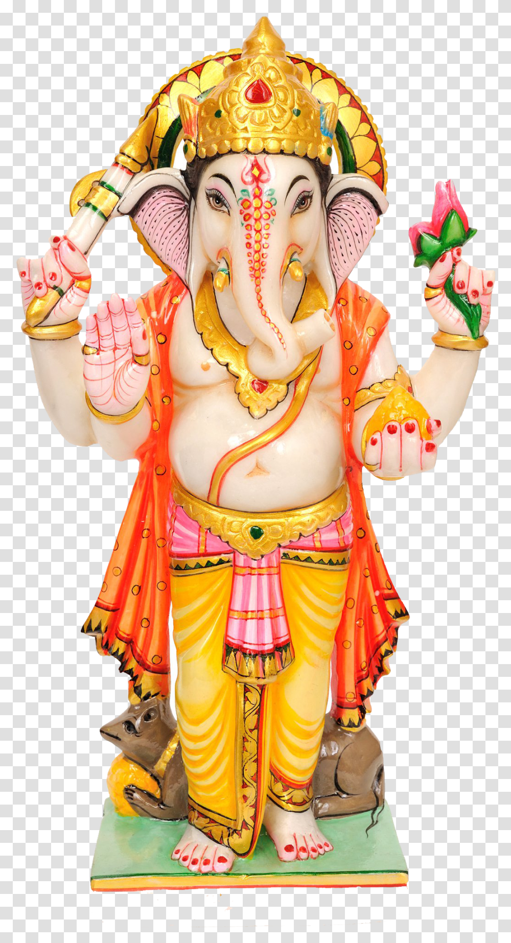 Ganesh Standing Images, Person, Festival, Crowd, Costume Transparent Png