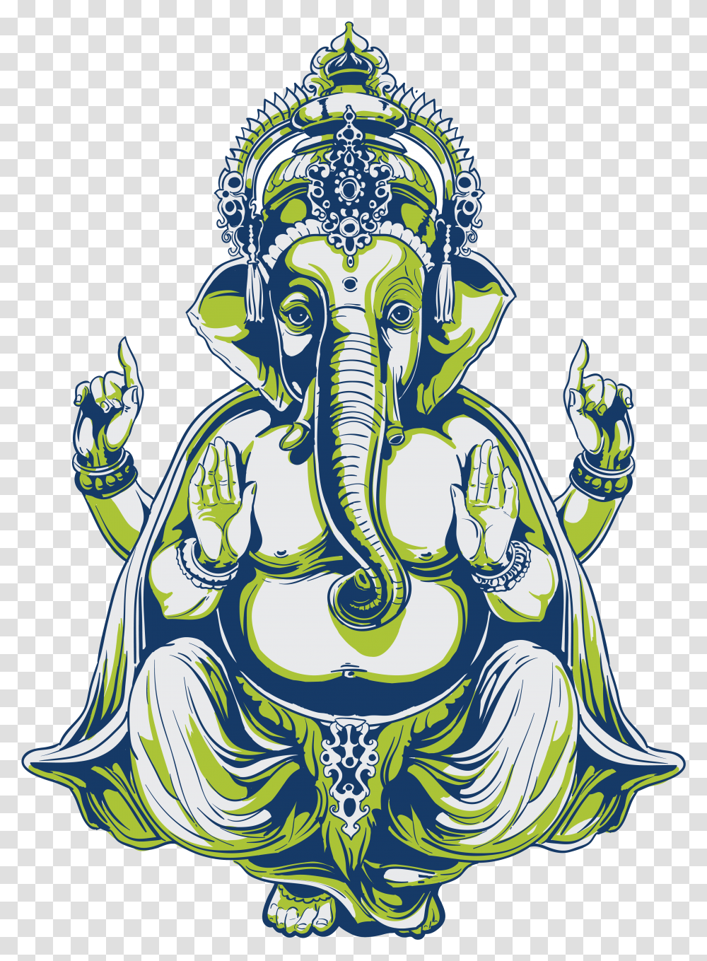 Ganesha, Art, Porcelain, Pottery, Potted Plant Transparent Png