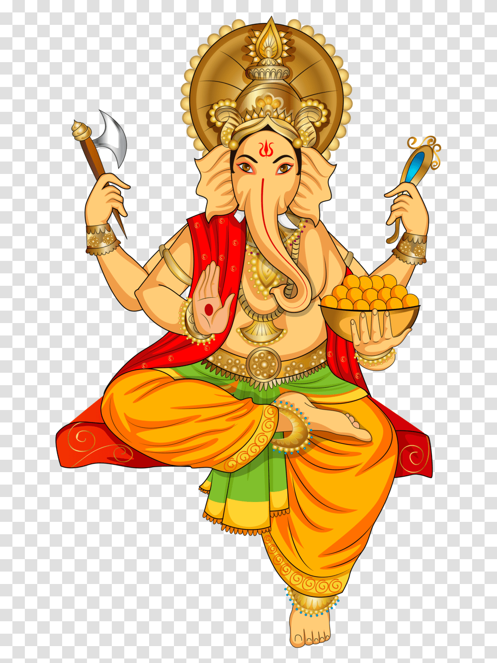 Ganesha Clipart Background Ganpati, Diwali, Person, Face, Costume Transparent Png