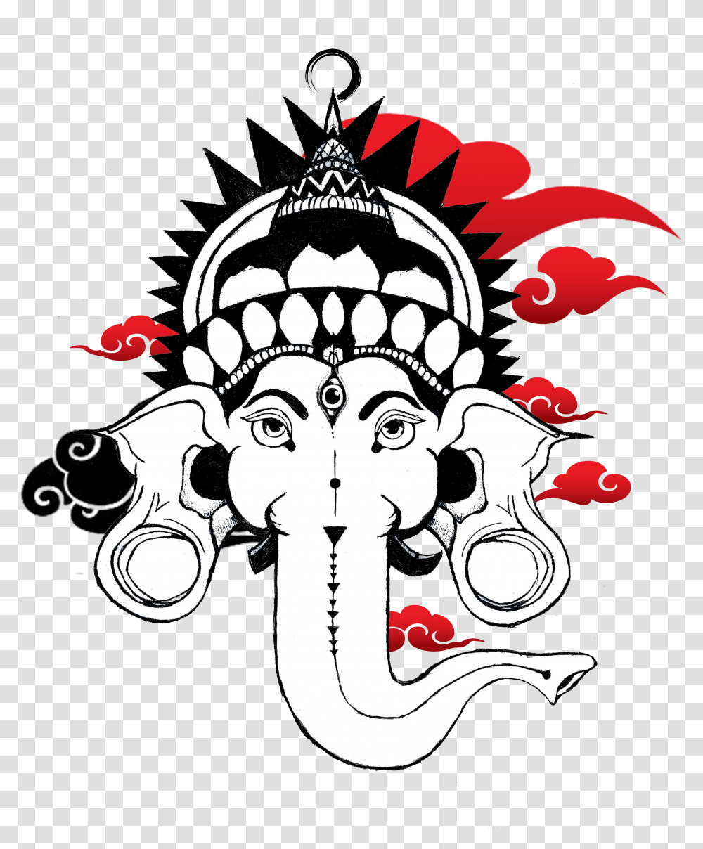 Ganesha Clipart Download Ha Ha Ha Sticker, Stencil, Drawing, Performer Transparent Png