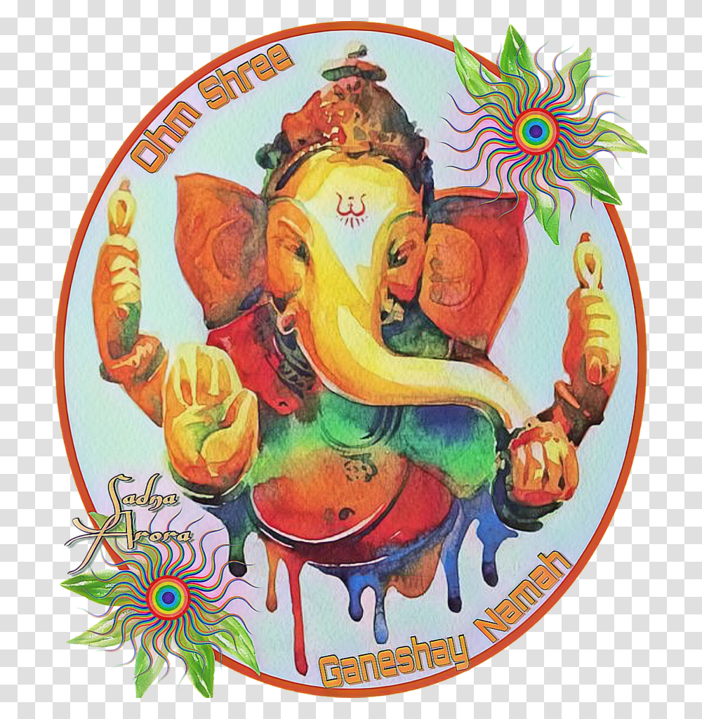 Ganesha Dharmik India Hindugod Hindu Pooja Loveremix, Label, Sticker Transparent Png