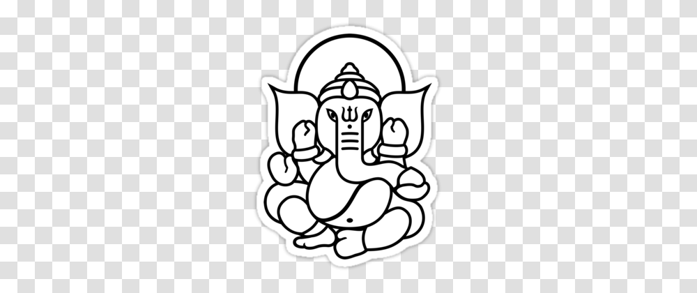 Ganesha Drawing For Kids, Doodle, Stencil Transparent Png