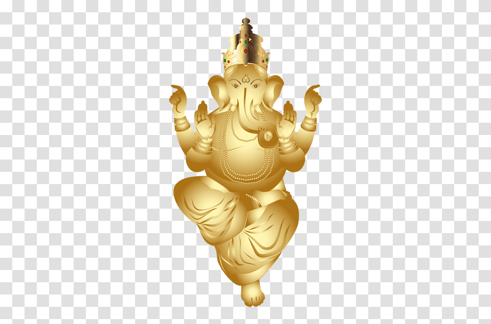 Ganesha, Fantasy, Gold, Wedding Cake, Dessert Transparent Png