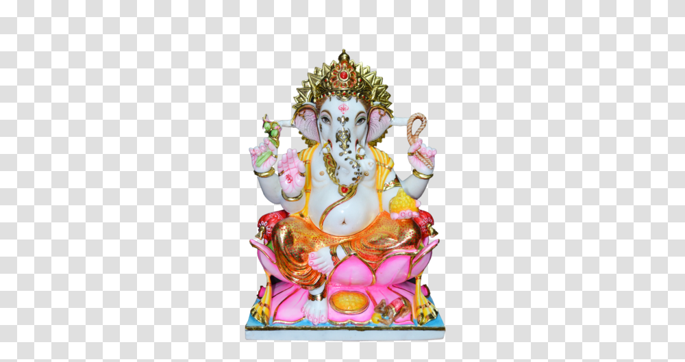 Ganesha Marble Statue 18 Ganesh Murti, Person, Crowd, Figurine, Porcelain Transparent Png