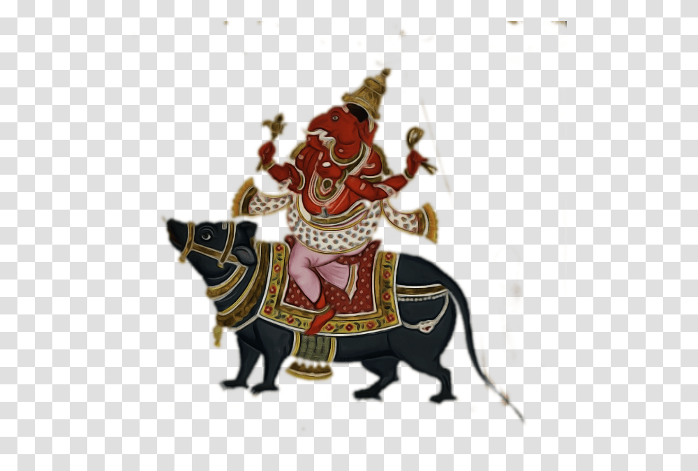 Ganesha Riding A Rat, Person, Leisure Activities, Performer, Circus Transparent Png