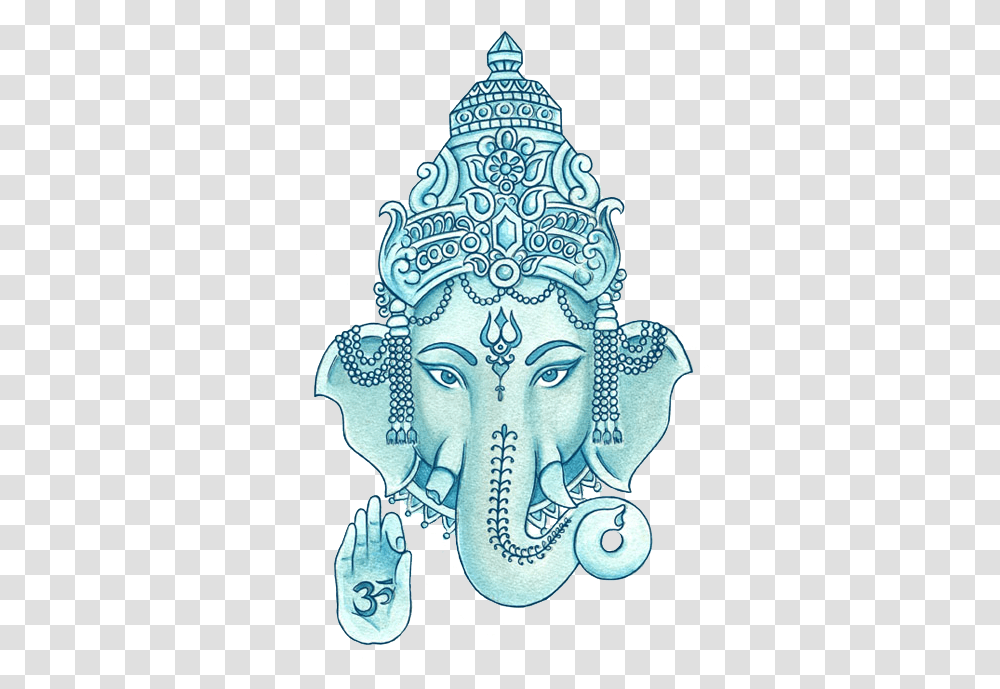 Ganesha Vector Watercolor Elephant Buddhism, Porcelain, Pottery, Drawing Transparent Png