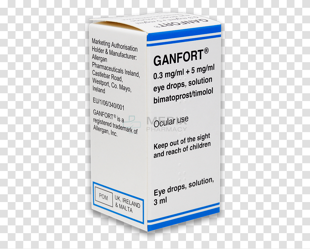 Ganfort 0 50 03 Box, Label, Syrup, Seasoning Transparent Png