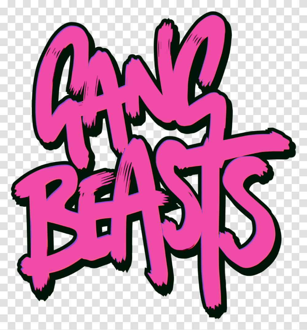 Gang Beasts Logo Gang Beasts Ps4 Game, Alphabet, Calligraphy, Handwriting Transparent Png