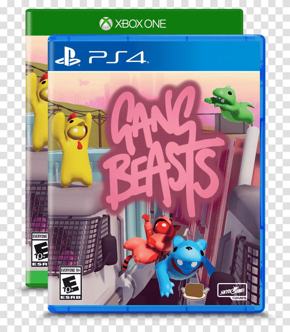 Gang Beasts Ps4 Games Gang Beast, Poster, Advertisement, Super Mario Transparent Png