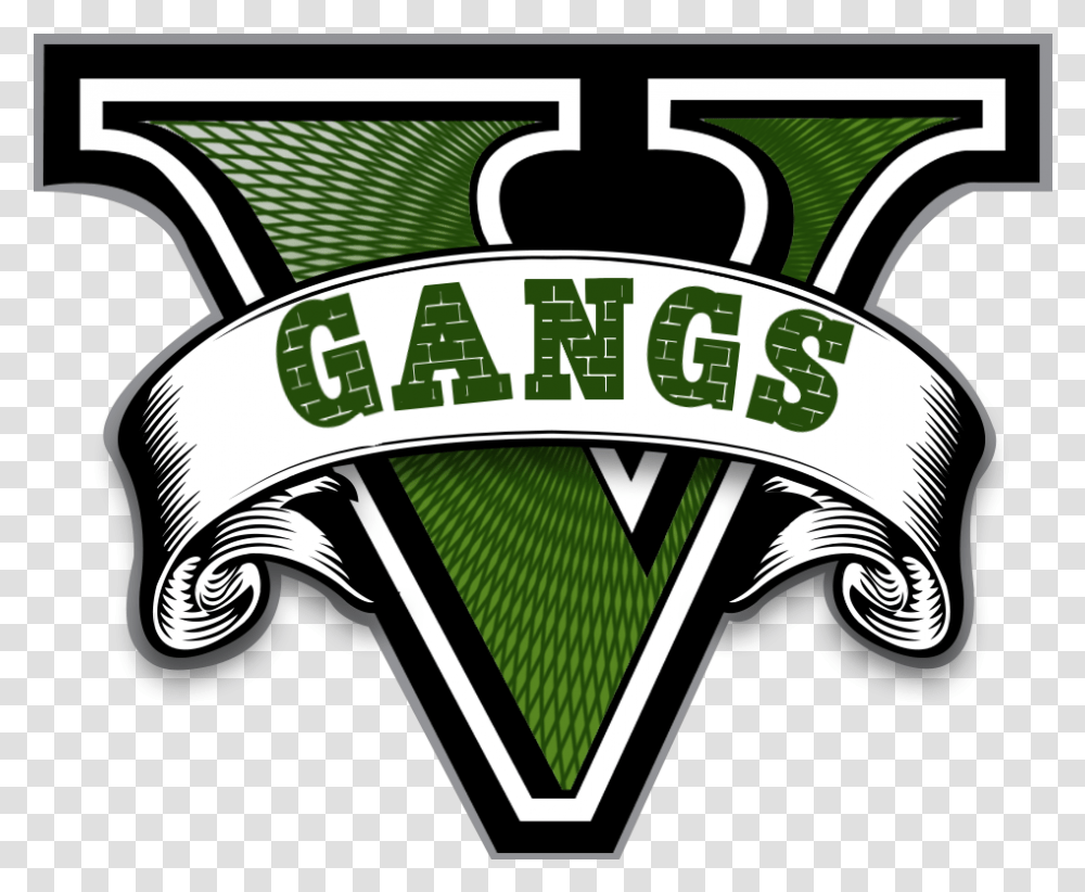 Gang Clipart Free Gta V Logo, Label, Text, Symbol, Building Transparent Png