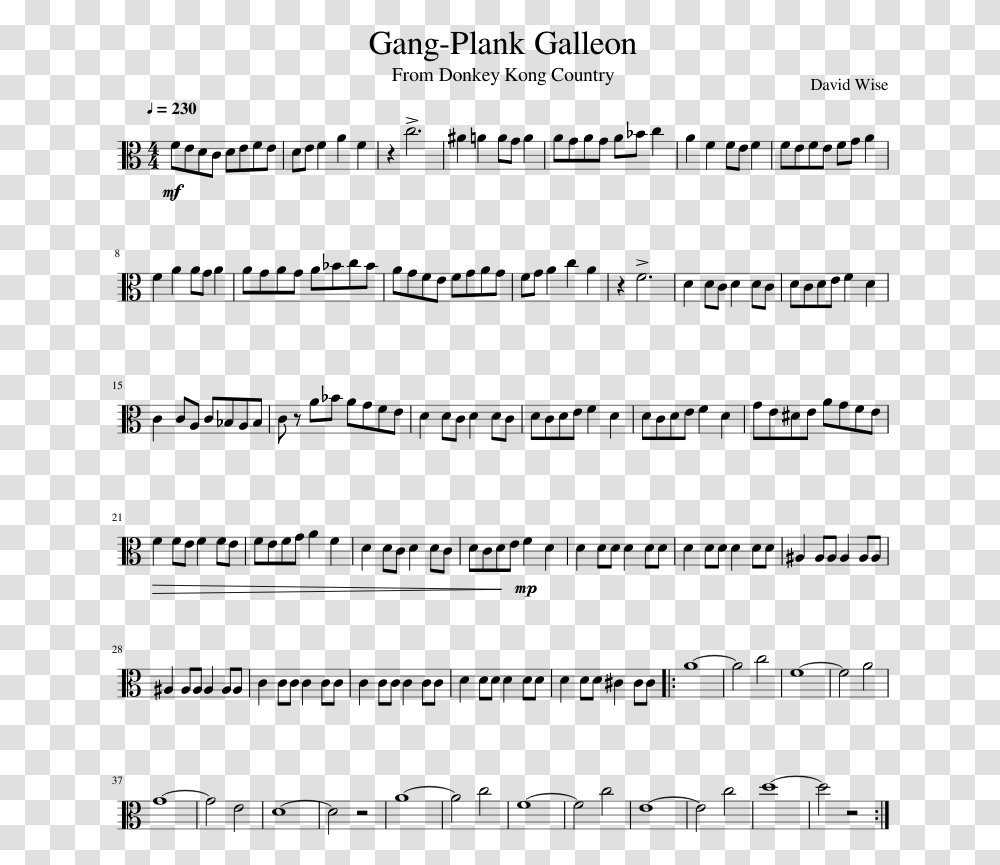 Gang Plank Galleon Sheet Music, Gray, World Of Warcraft Transparent Png