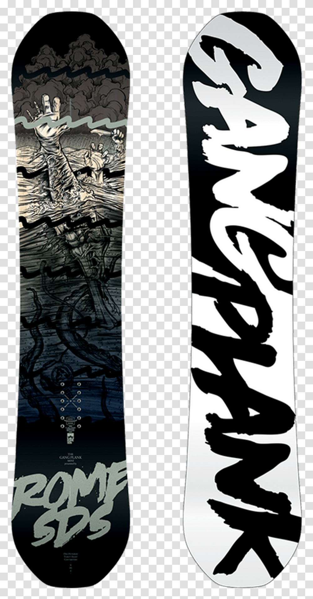 Gang Plank Mini Snowboard, Poster, Advertisement, Handwriting Transparent Png