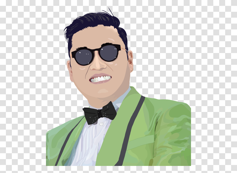Gangnam Style Face, Sunglasses, Accessories, Person Transparent Png