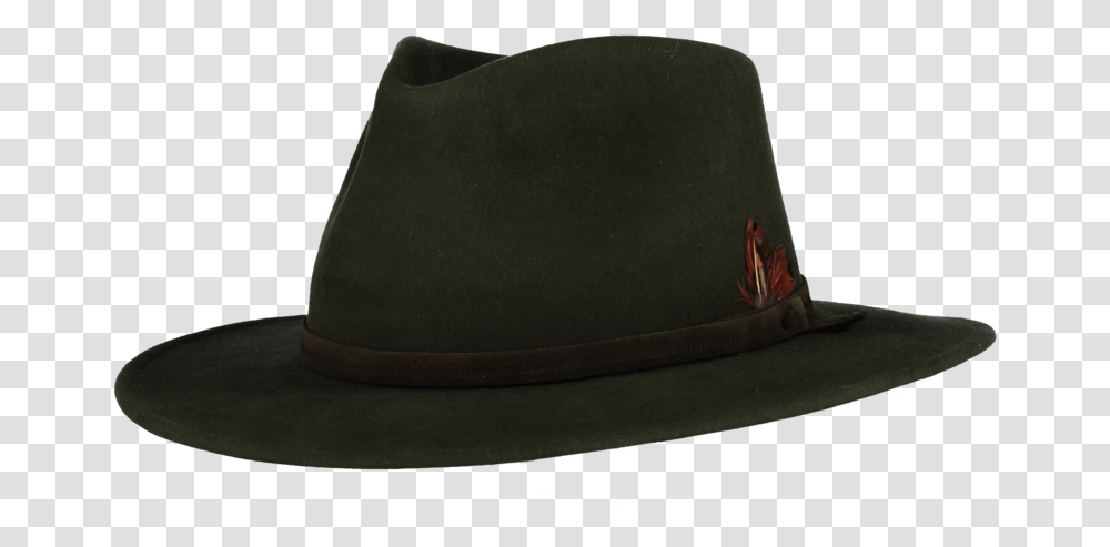 Gangsta Hat Fur Felt Green Fedora, Apparel, Cowboy Hat, Sombrero Transparent Png